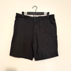 Free World Clothing Co. | Walker Standard | Classic Black Flat Front Shorts